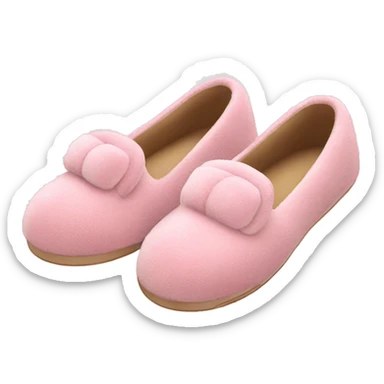 Light pink luxury slippers sticker