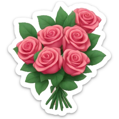 Big roses bouquet  sticker