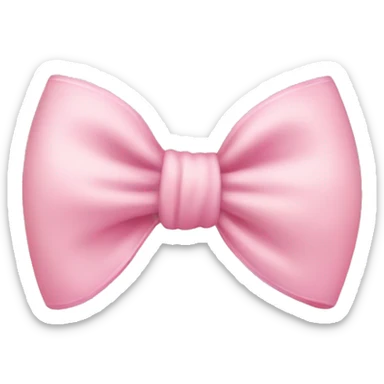 Light pink bow sticker