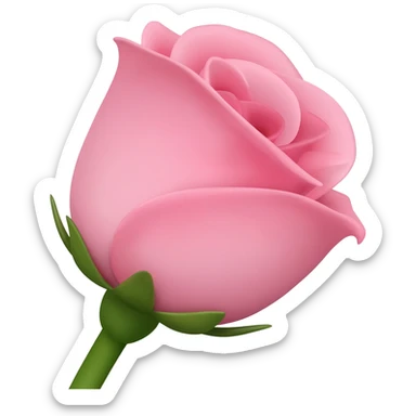 light pink rose bud sticker