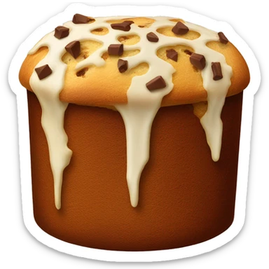 Full chocolate panettone sticker