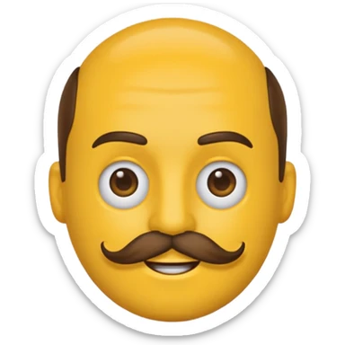 make a emoij thats a france sheff with a mustache sticker