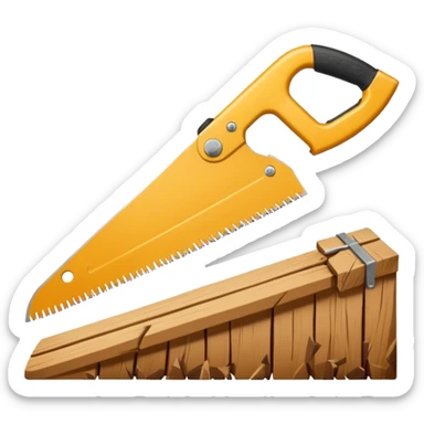 Create an image of a mason's saw. sticker