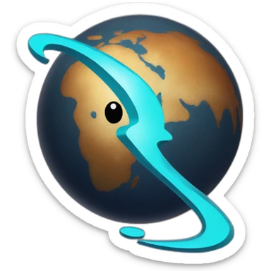 planet mercury with a question mark over sticker