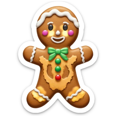 Christmas cookie sticker