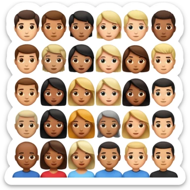 collection of avatars with famous tv shows and movies most icone characters sticker