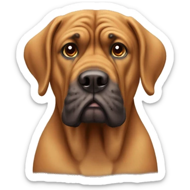 Mastif dog sticker