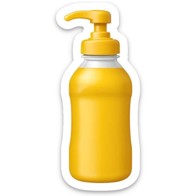 Mustard bottle sticker