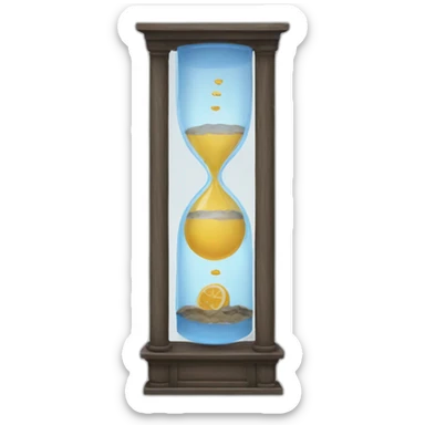 Water clock sticker