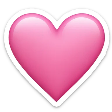 Pink heart sticker