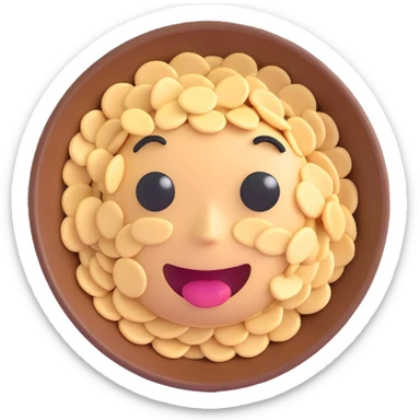 oatmeal flakes emoji sticker