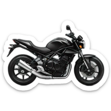 icon motorbike black sport sticker