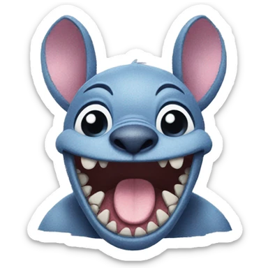 realistic stitch  sticker