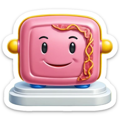  SPAM meat jeff koons style sculpture fine art french landscape  sticker