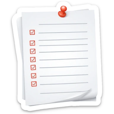 endless wavy checklist paper looping curling filled with tiny checkboxes disappearing into background sticker