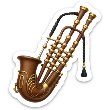 Scottish bagpipes sticker