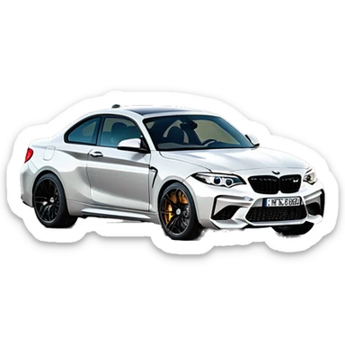 bmw m2 competition f87 forward panoramic sticker