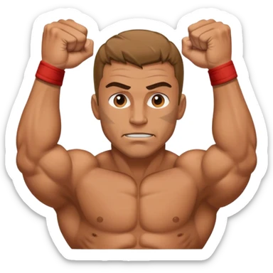 wrestling pinned sticker