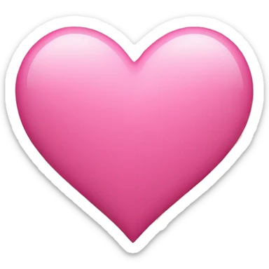 Pink heart sticker