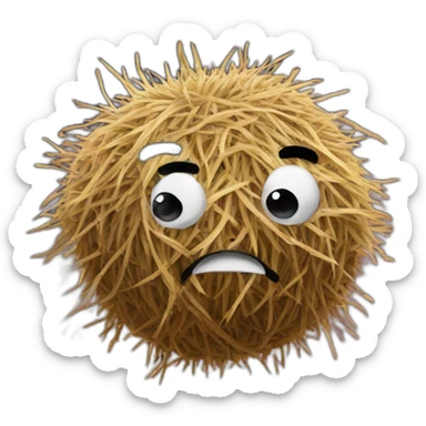tumbleweed floating in space sticker