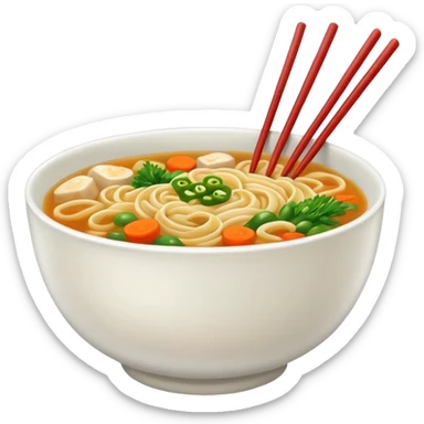 noodles and soup sticker