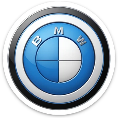 Bmw real logo sticker