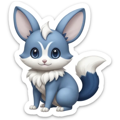Minccino-Chincilla-Cinccino-Meowstic-fusion sticker
