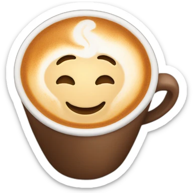 Cappuccino-cute sticker