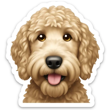 Dog golden doodle  sticker