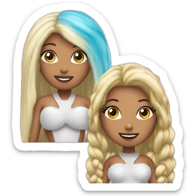 Nicki Minaj and ice spice sticker