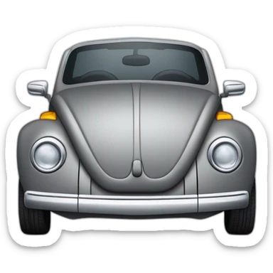 Grey 2013 VW Beetle Convertible  sticker