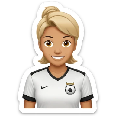 Buck tooth soccer mom sticker