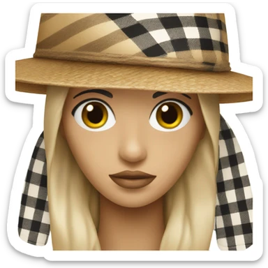 Burberry Hat sticker