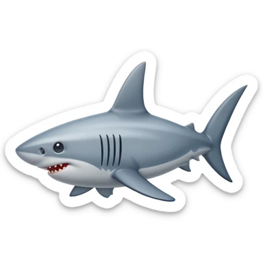 A shark fin out of water sticker