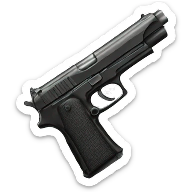 Pistol used by women sticker