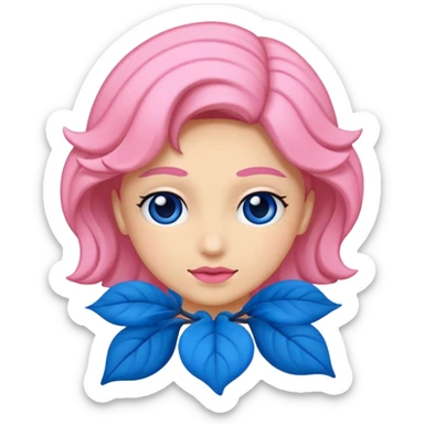 Faça uma rosa azul sticker