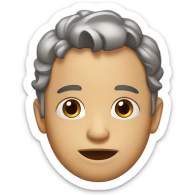 Mathis qui ferme sa bouche sticker