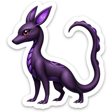 Salazzle-Umbreon-Fakémon-hybrid-creature (full body)  sticker