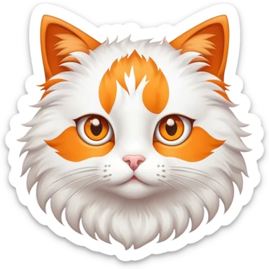 Cat with eyes-stars sticker