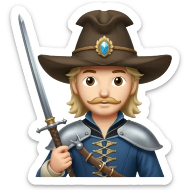 Musketeer sticker