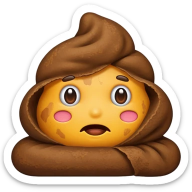 poop towel  sticker