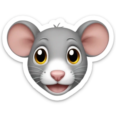 crying rat sticker