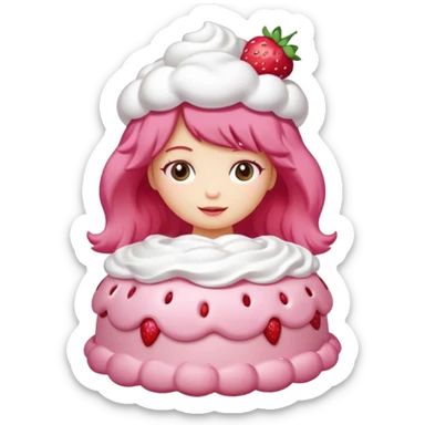 Strawberry shortcake, cutecore sticker