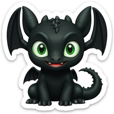 toothless make it cute sticker