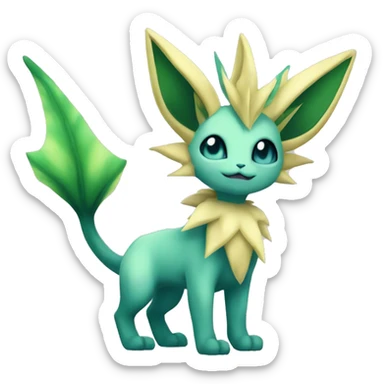 Vaporeon-Leafeon full body sticker