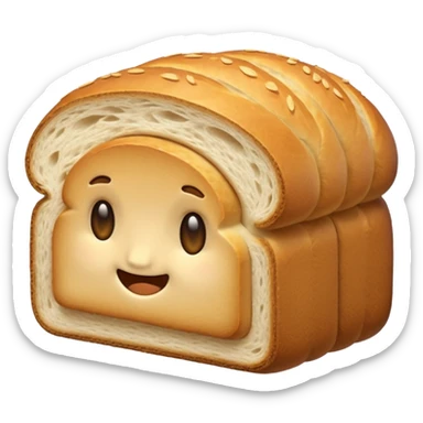 just a sliced bread load simple  sticker