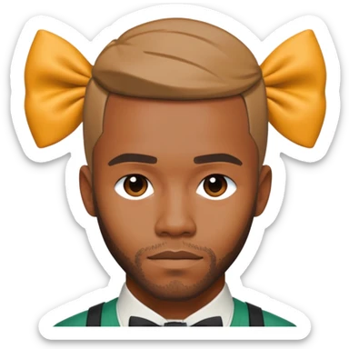 Frank ocean with a bow sticker
