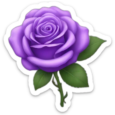 purple rose sticker