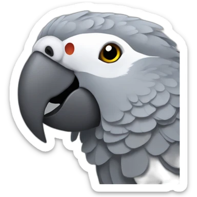 African-gray-parrot sticker