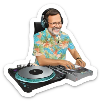 mariano rajoy dj session hawaii shirt sticker